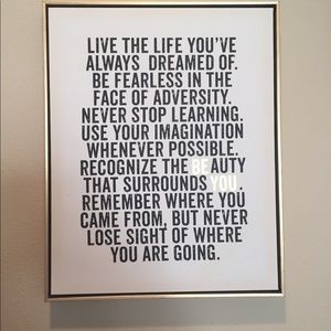 Be You Framed Canvas 16” x 20”